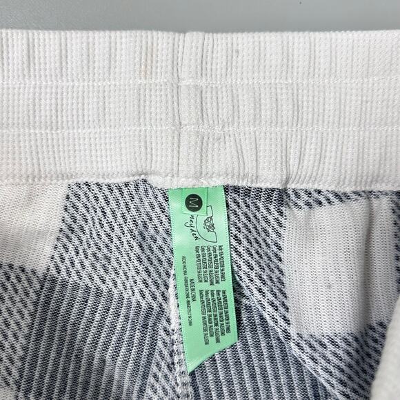 Honeydew Gingham Checkered Pajama Pants in Black White - Picture 7 of 10